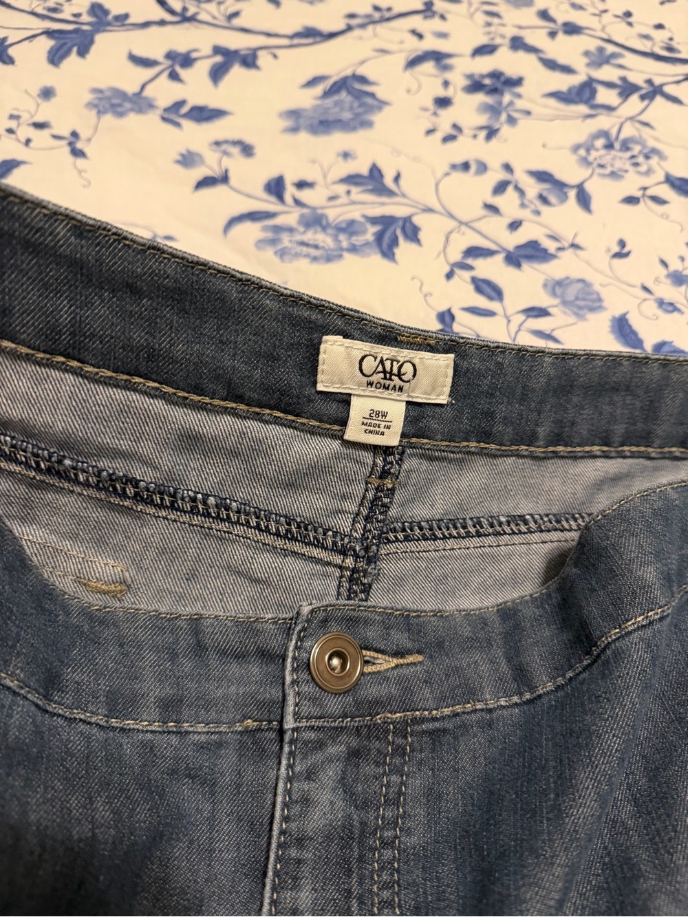 Cato Light Blue Denim Midi Skirt - Picture 4 of 4